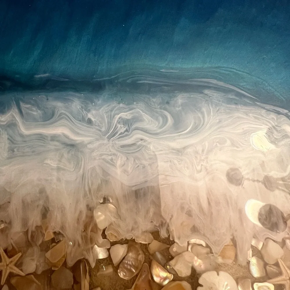 Ocean-Themed Resin Tray